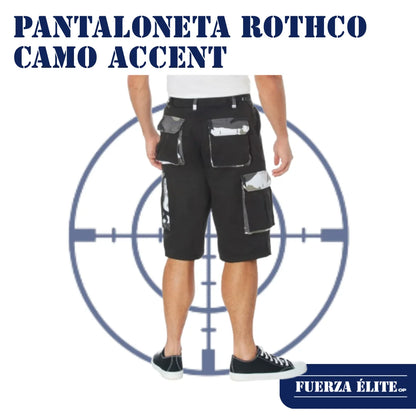 PANTALONETA ROTHCO CAMO ACCENT BLACK / CAMO REF 7795