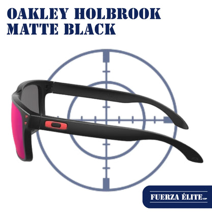 GAFAS OAKLEY HOLBROOK MATTE BLACK/+RED IRIDIUM OO9102-36