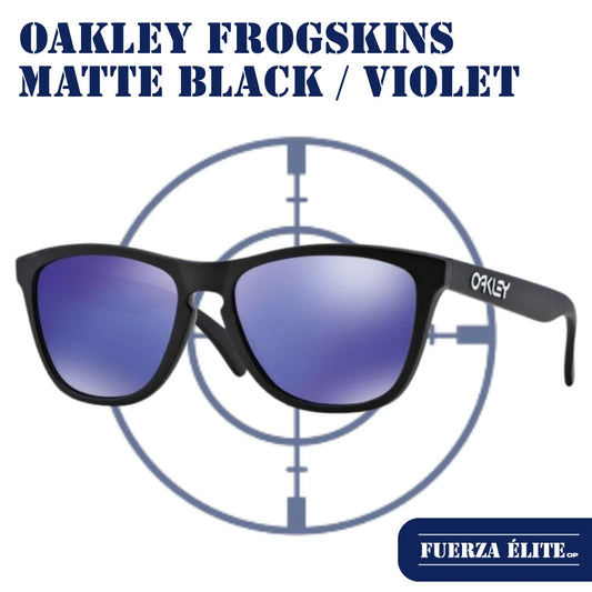 GAFAS OAKLEY FROGSKINS MATTE BLACK / VIOLET IRIDIUM REF 24-298