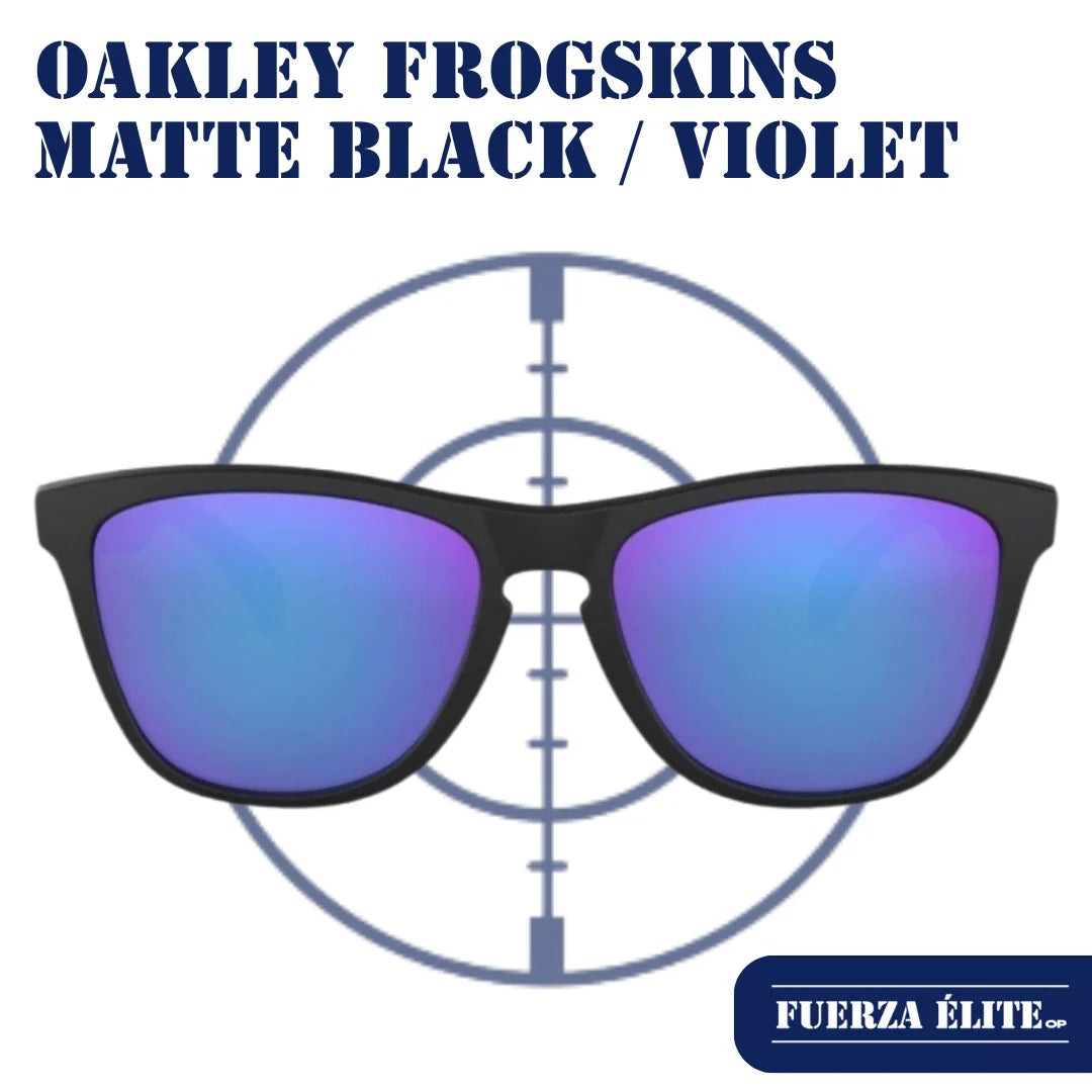 GAFAS OAKLEY FROGSKINS MATTE BLACK / VIOLET IRIDIUM REF 24-298