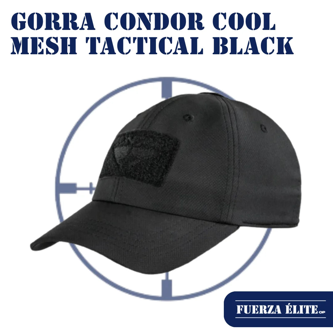 GORRA CONDOR COOL MESH TACTICAL BLACK REF 161204-002