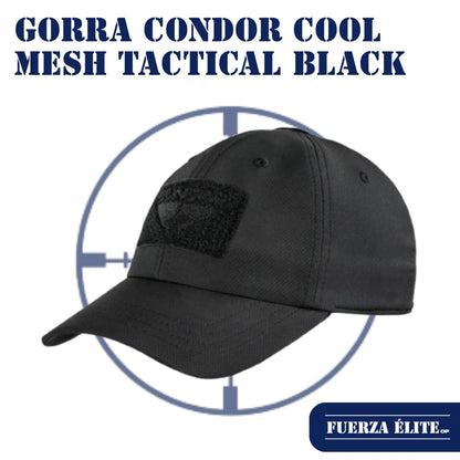 GORRA CONDOR COOL MESH TACTICAL BLACK REF 161204-002