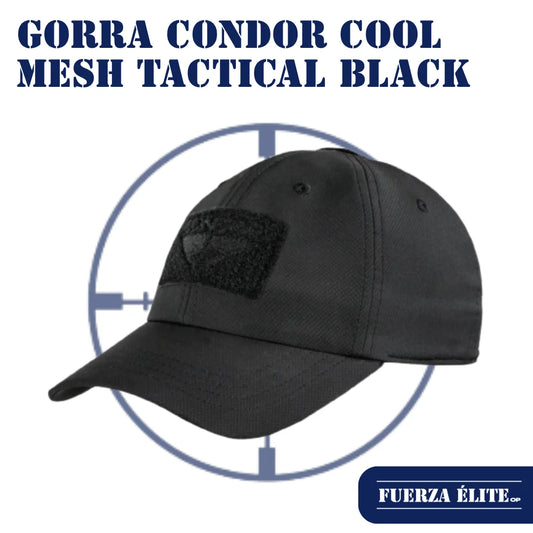 GORRA CONDOR COOL MESH TACTICAL BLACK REF 161204-002