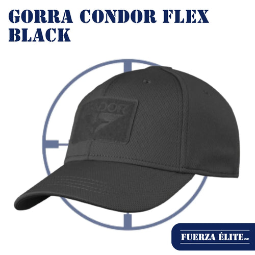 GORRA CONDOR FLEX BLACK REF 161080-002