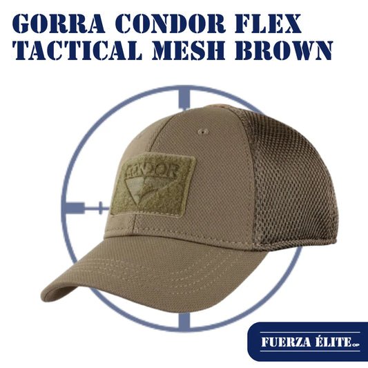 GORRA CONDOR FLEX TACTICAL MESH BROWN REF 161140-019