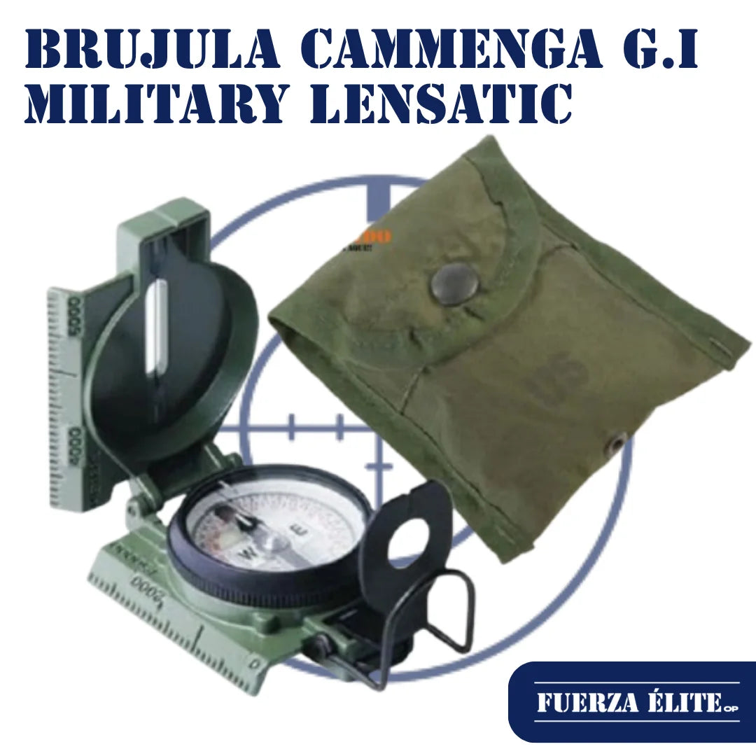 BRUJULA CAMMENGA G.I MILITARY PHOSPHORESCENT LENSATIC REF 415