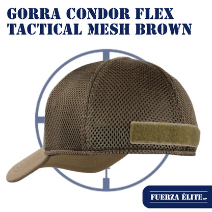 GORRA CONDOR FLEX TACTICAL MESH BROWN REF 161140-019