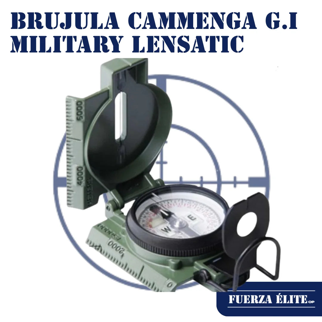 BRUJULA CAMMENGA G.I MILITARY PHOSPHORESCENT LENSATIC REF 415