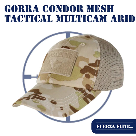 GORRA CONDOR MESH TACTICAL MULTICAM ARID REF TCM-022