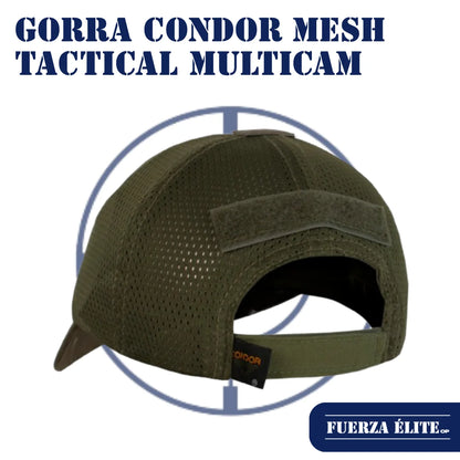 GORRA CONDOR MESH TACTICAL MULTICAM BLACK REF TCM-021