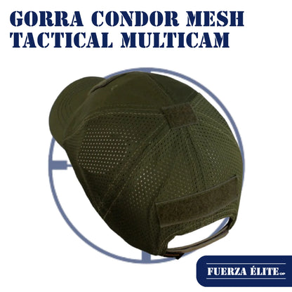 GORRA CONDOR MESH TACTICAL MULTICAM BLACK REF TCM-021