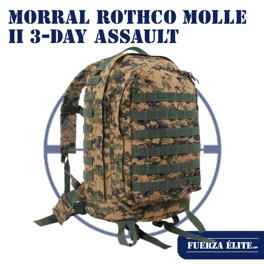 MORRAL ROTHCO MOLLE II 3-DAY ASSAULT WOODLAND DIGITAL CAMO REF 41129