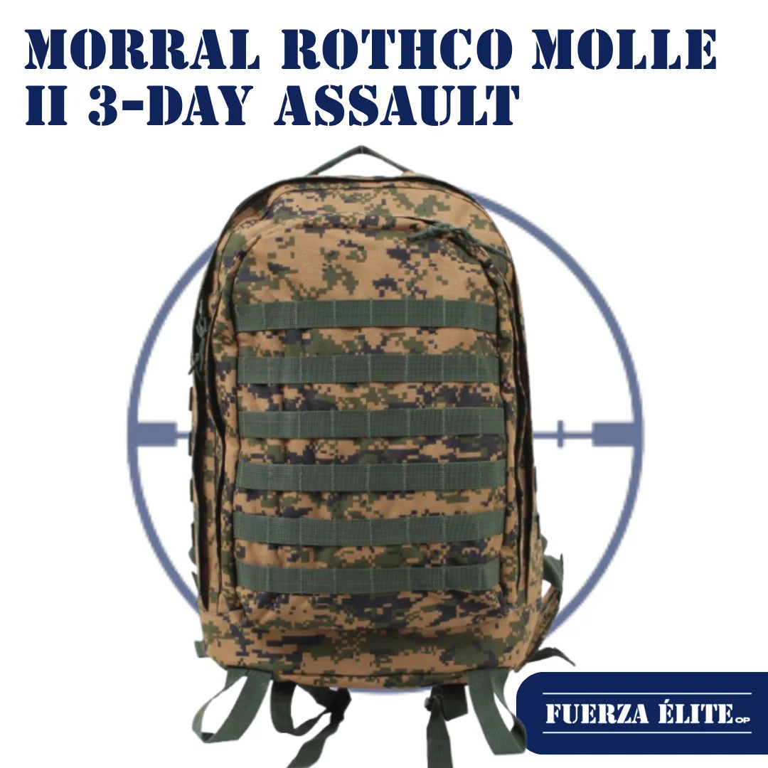 MORRAL ROTHCO MOLLE II 3-DAY ASSAULT WOODLAND DIGITAL CAMO REF 41129
