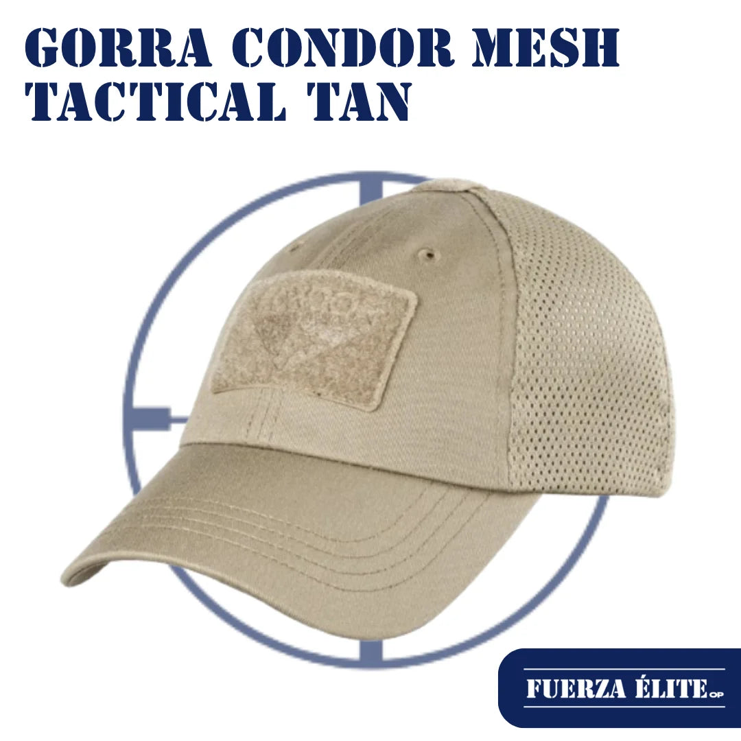 GORRA CONDOR MESH TACTICAL TAN REF TCM-003