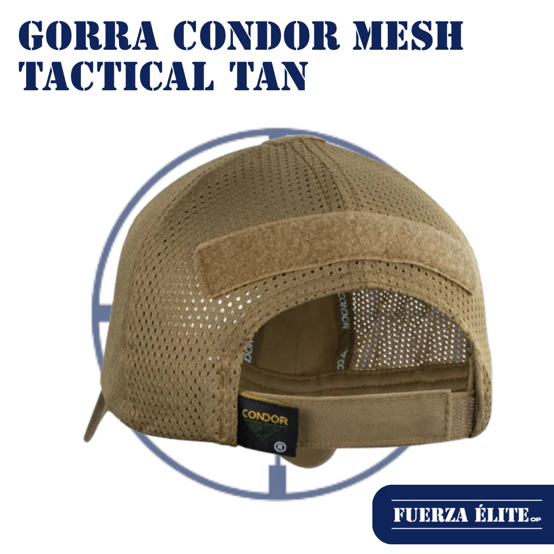 GORRA CONDOR MESH TACTICAL TAN REF TCM-003