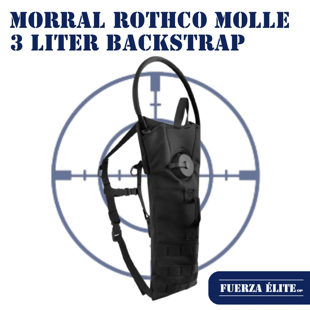 MORRAL ROTHCO MOLLE 3 LITER BACKSTRAP HYDRATION SYSTEM BLACK REF 2830
