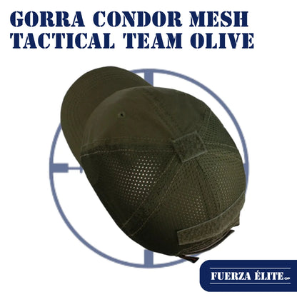 GORRA CONDOR MESH TACTICAL TEAM CAP OLIVE DRAB TCTM-001