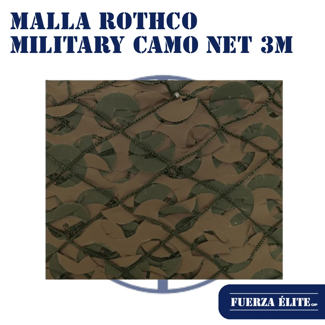 MALLA ROTHCO MILITARY TYPE CAMO NET 3M X 3M REF 6504