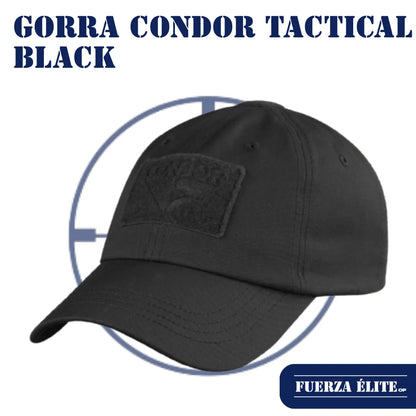 GORRA CONDOR TACTICAL BLACK REF TC-002