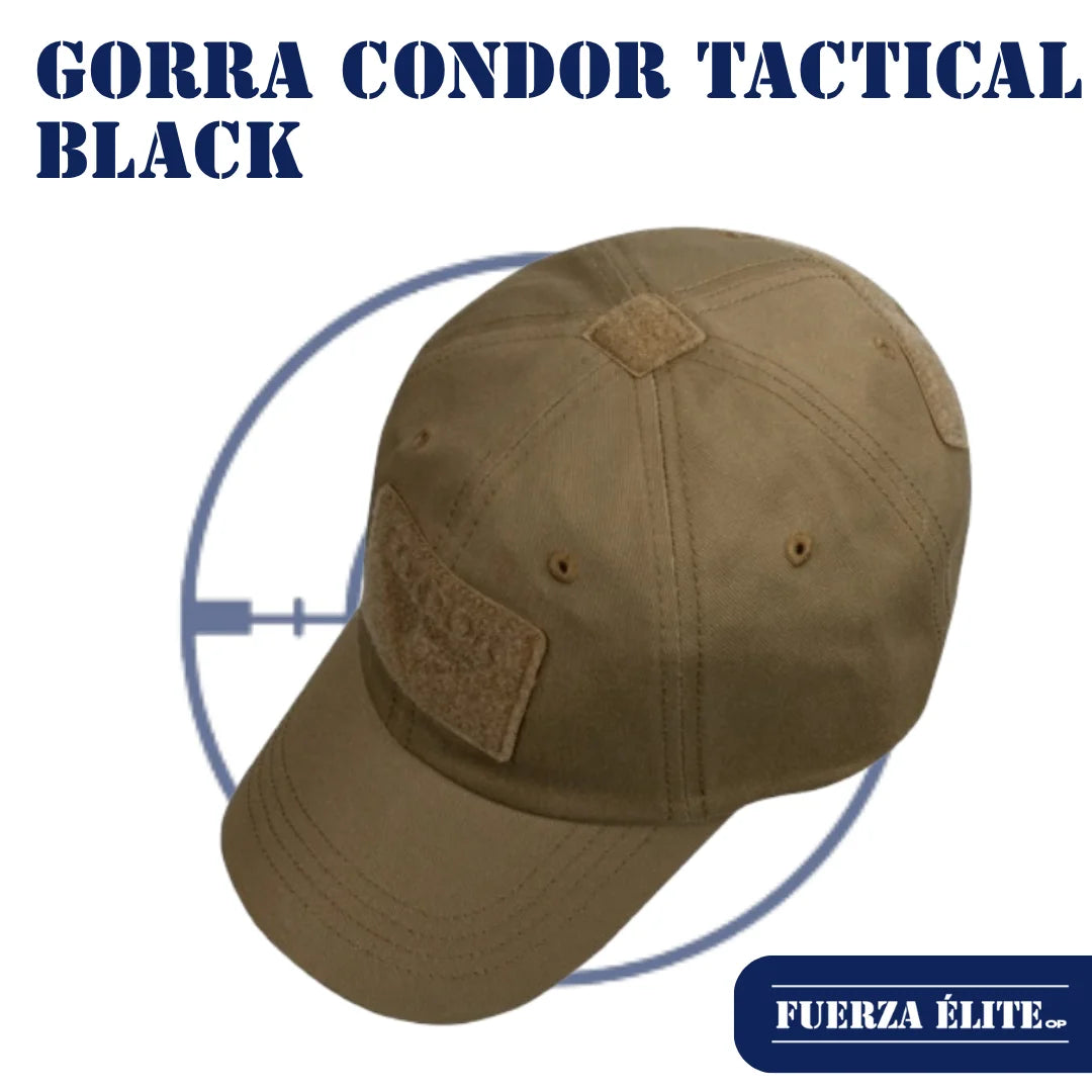 GORRA CONDOR TACTICAL BLACK REF TC-002