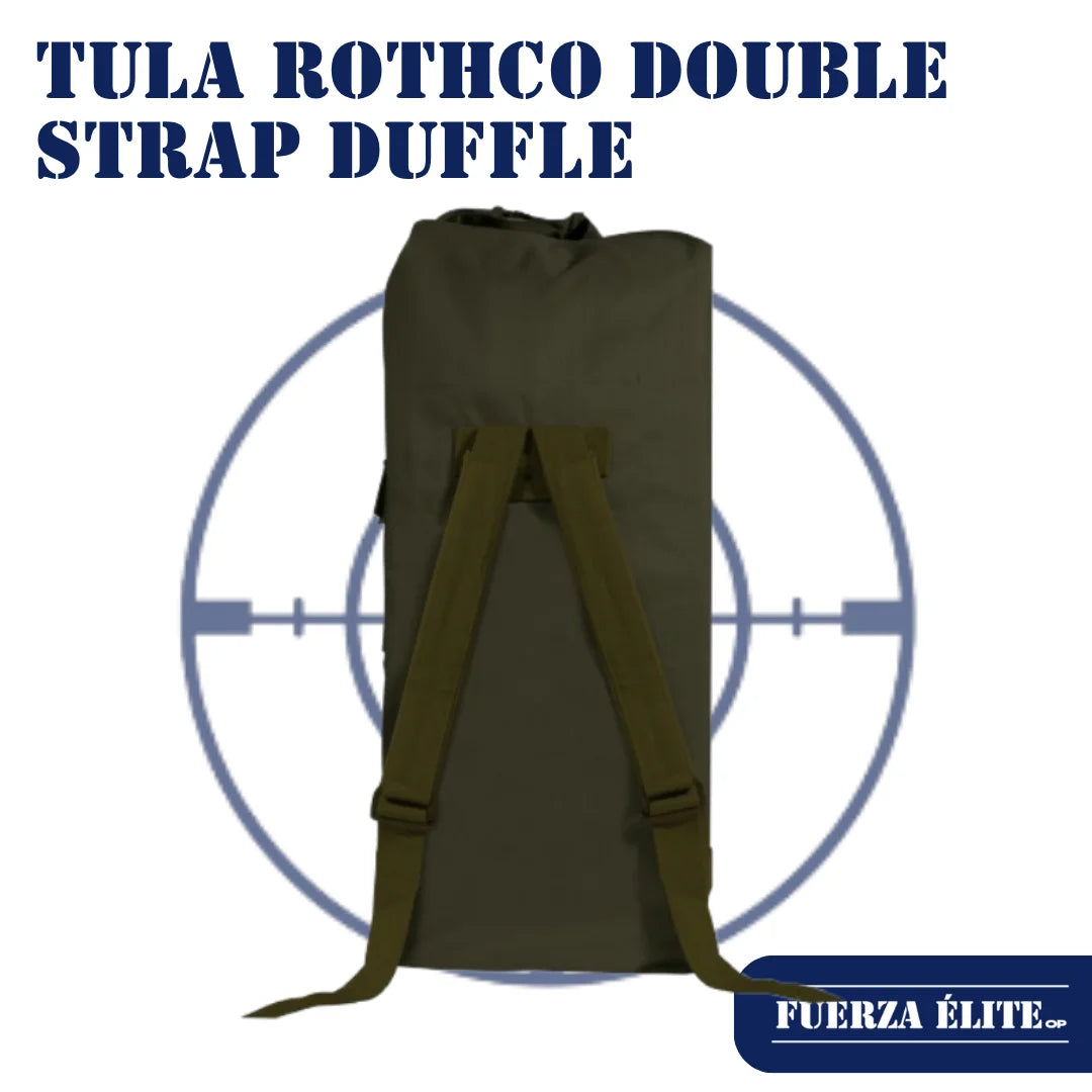 TULA ROTHCO G.I. TYPE ENHANCED DOUBLE STRAP DUFFLE OLIVE DRAB REF 2484