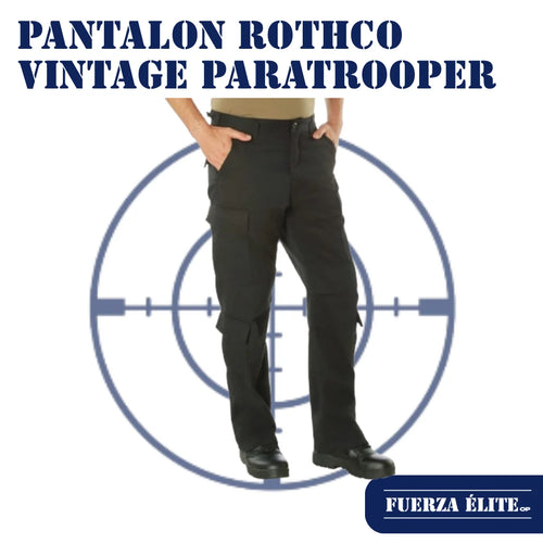 PANTALON ROTHCO VINTAGE PARATROOPER BLACK REF 2986