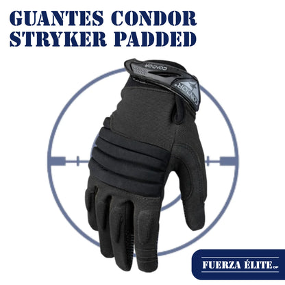 GUANTES CONDOR STRYKER PADDED KNUCKLE BLACK REF 226-002
