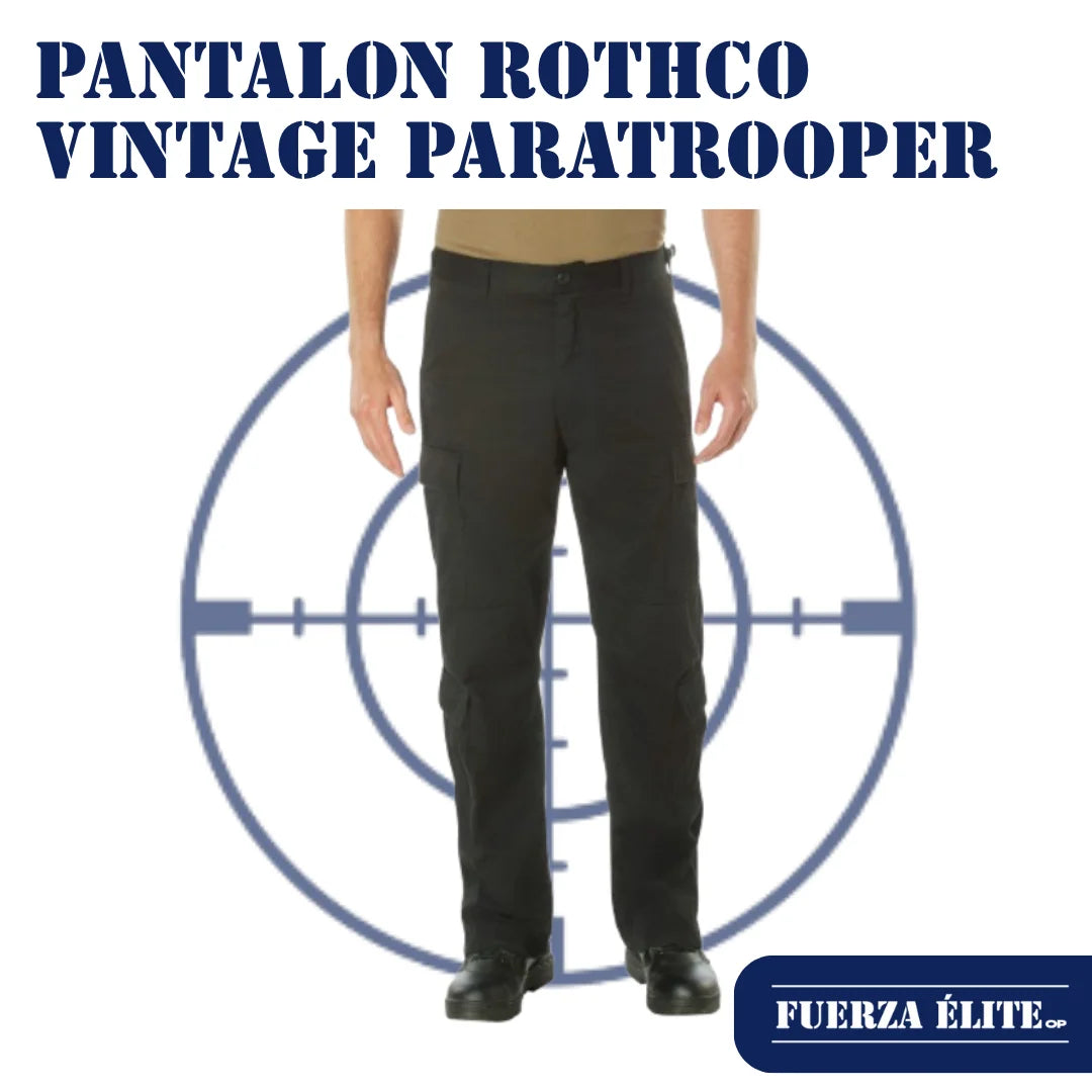 PANTALON ROTHCO VINTAGE PARATROOPER BLACK REF 2986