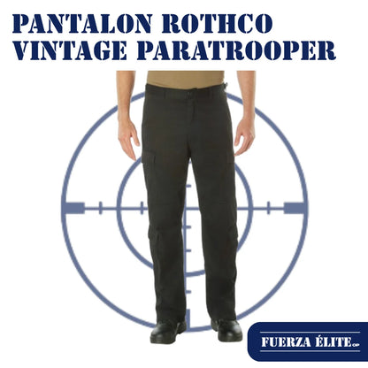 PANTALON ROTHCO VINTAGE PARATROOPER BLACK REF 2986