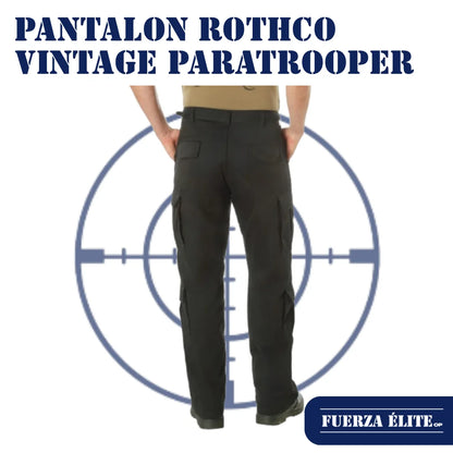 PANTALON ROTHCO VINTAGE PARATROOPER BLACK REF 2986