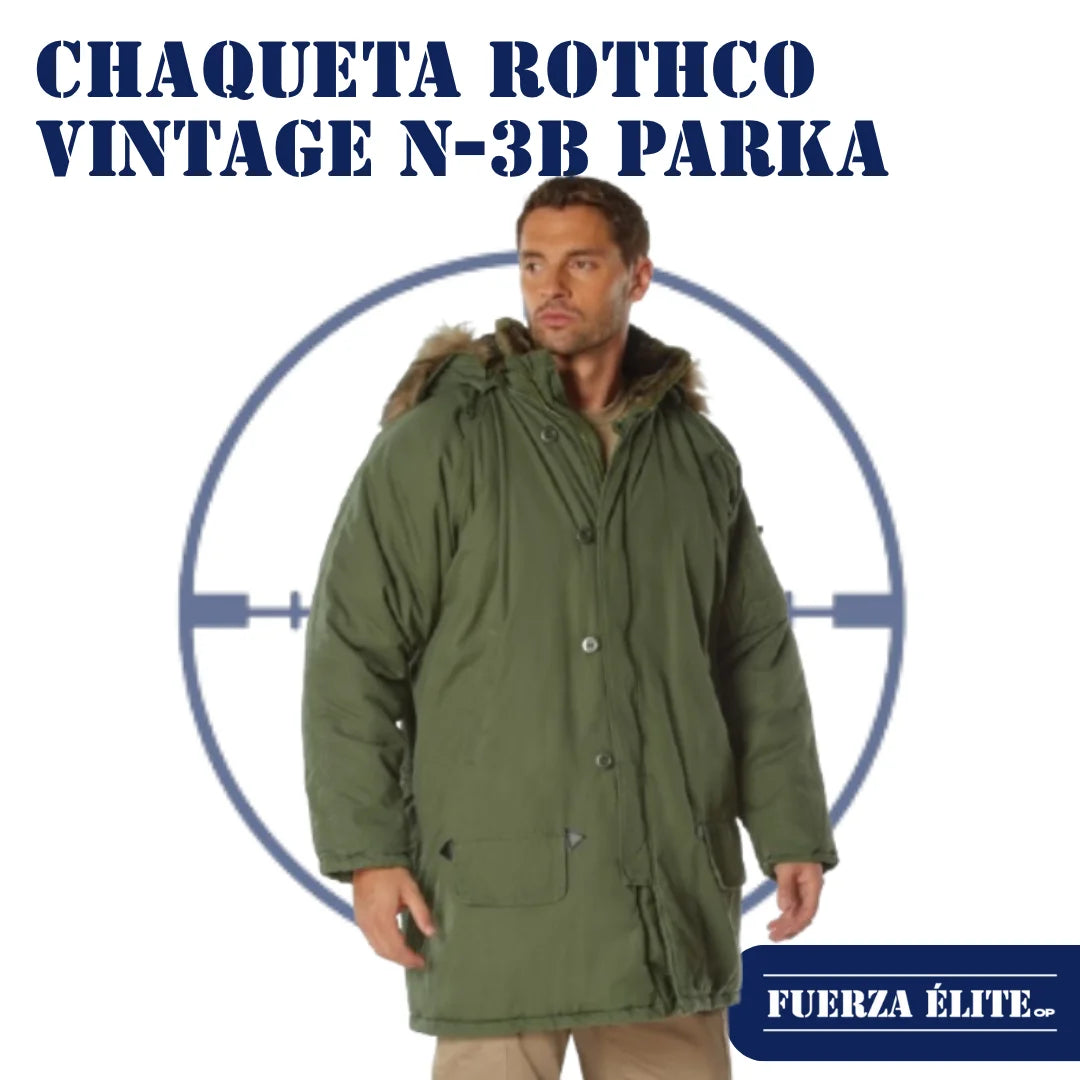 CHAQUETA ROTHCO VINTAGE N-3B PARKA OLIVE DRAB REF 9467