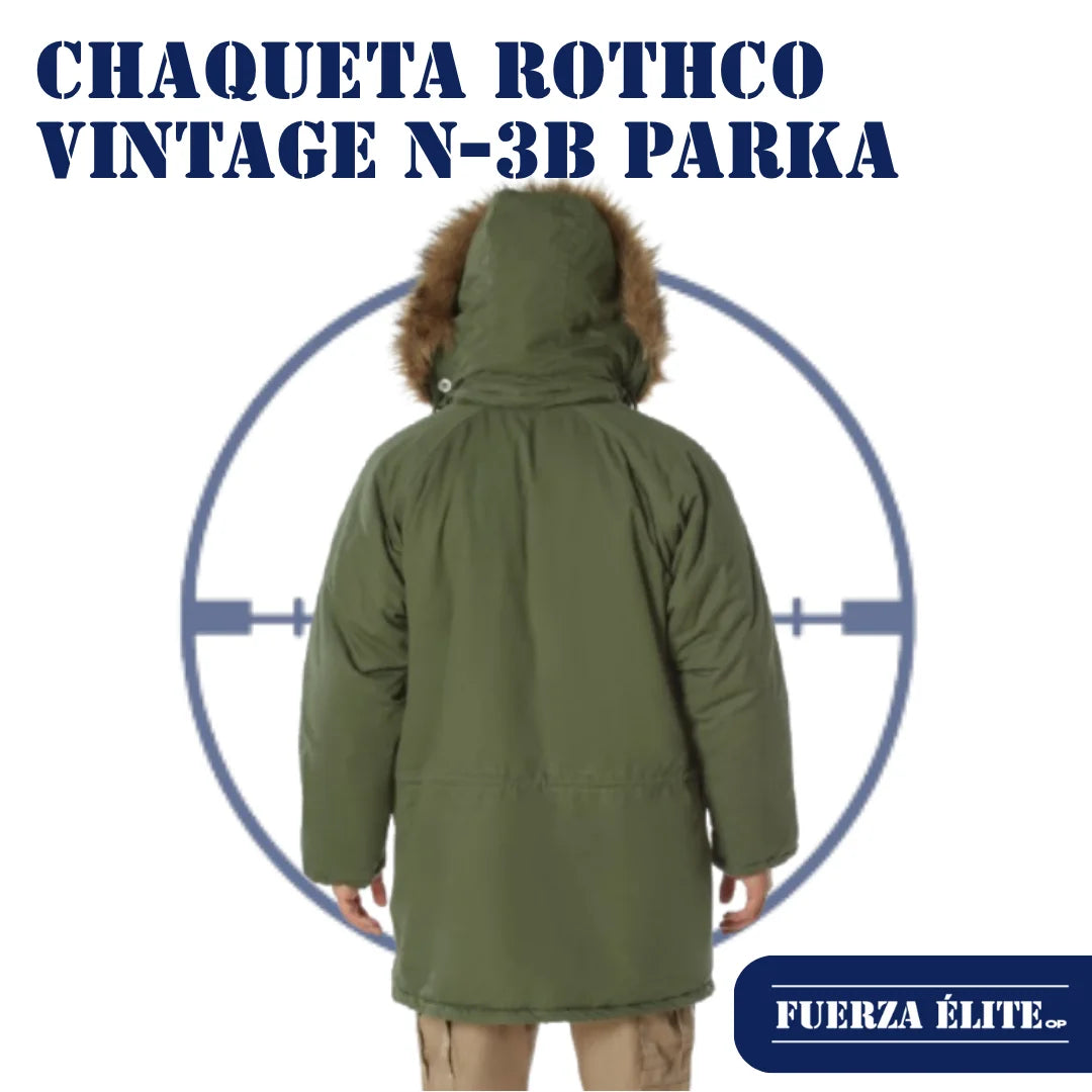 CHAQUETA ROTHCO VINTAGE N-3B PARKA OLIVE DRAB REF 9467