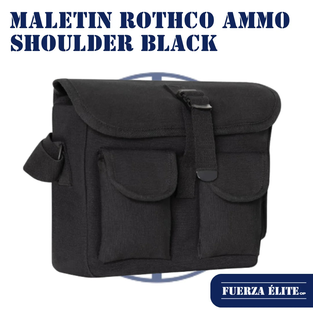 MALETIN ROTHCO CANVAS AMMO SHOULDER BLACK REF 2278