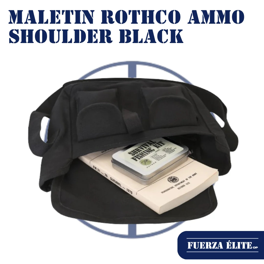 MALETIN ROTHCO CANVAS AMMO SHOULDER BLACK REF 2278