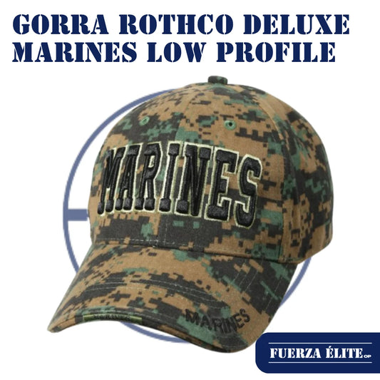 GORRA ROTHCO DELUXE MARINES LOW PROFILE INSGINIA WOODLAND DIGITAL CAMO REF 9588