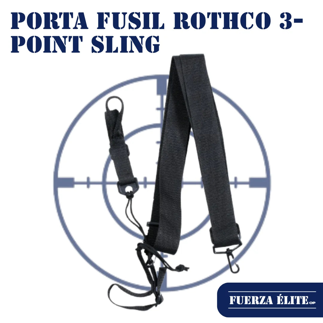 PORTA FUSIL ROTHCO 3-POINT SLING BLACK REF 4007