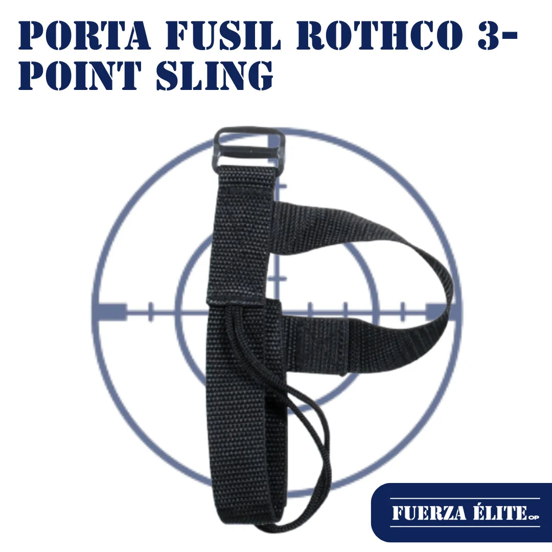 PORTA FUSIL ROTHCO 3-POINT SLING BLACK REF 4007