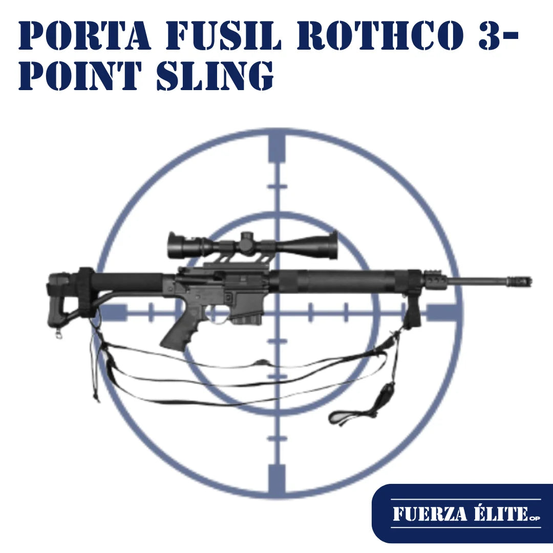 PORTA FUSIL ROTHCO 3-POINT SLING BLACK REF 4007