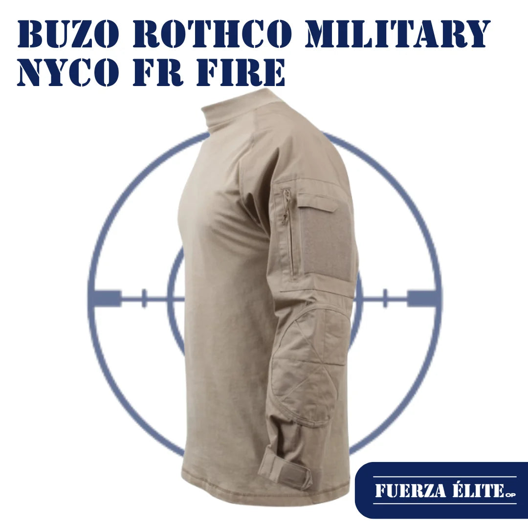 BUZO ROTHCO MILITARY NYCO FR FIRE RETARDANT COMBAT DESERT SAND REF 90030