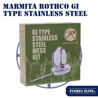 MARMITA ROTHCO GI TYPE STAINLESS STEEL MESS KIT REF 130