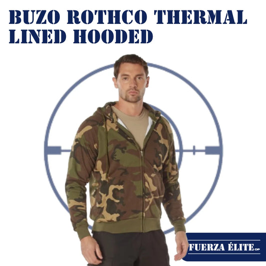 BUZO ROTHCO THERMAL LINED HOODED WOODLAND CAMO REF 6262