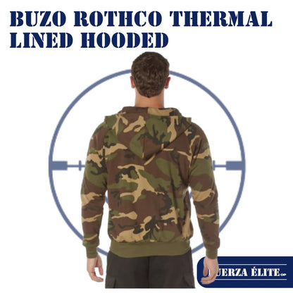 BUZO ROTHCO THERMAL LINED HOODED WOODLAND CAMO REF 6262