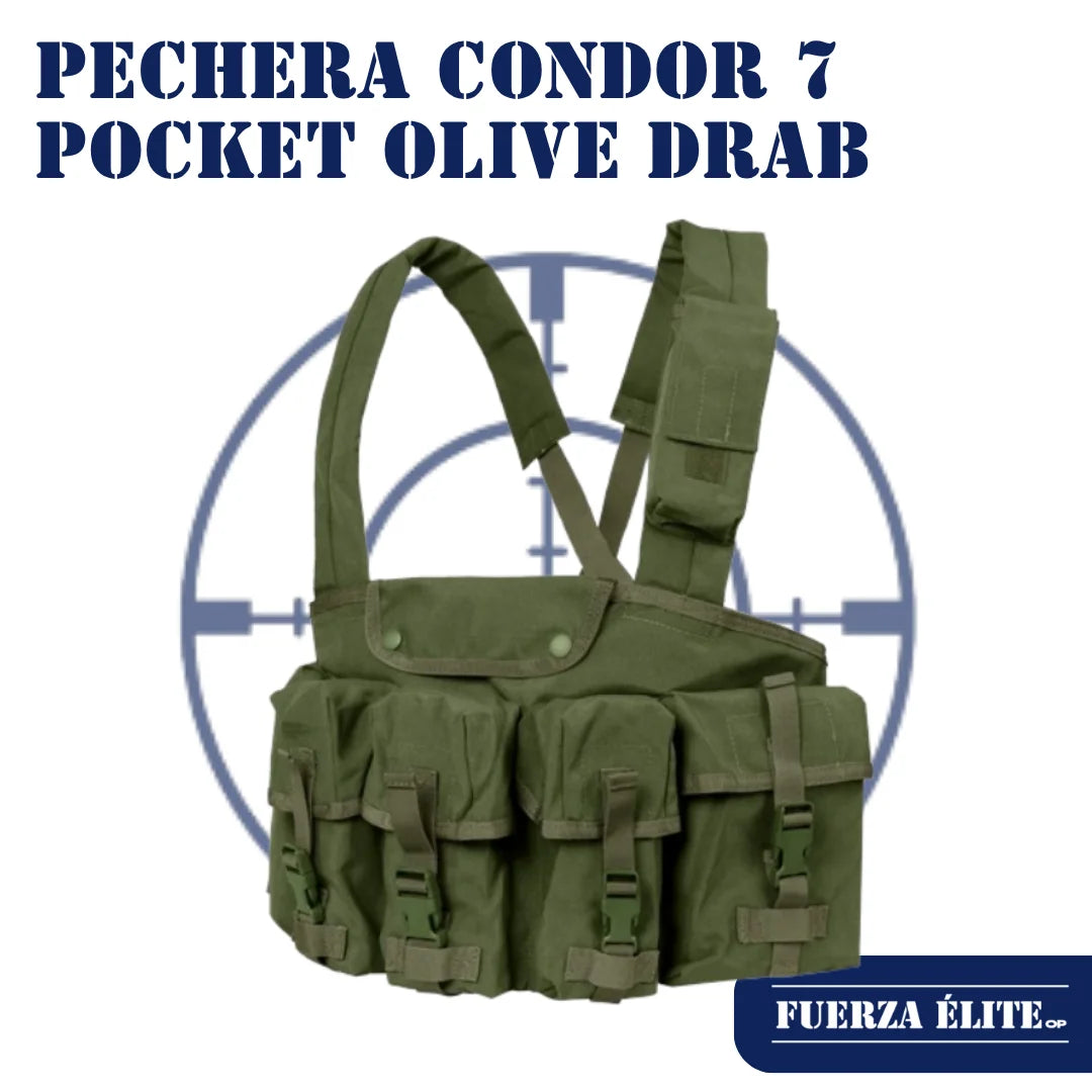 PECHERA CONDOR 7 POCKET OLIVE DRAB REF CR-001