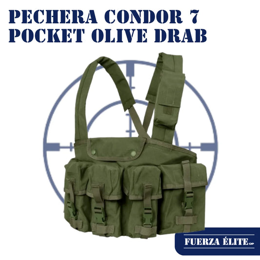 PECHERA CONDOR 7 POCKET OLIVE DRAB REF CR-001