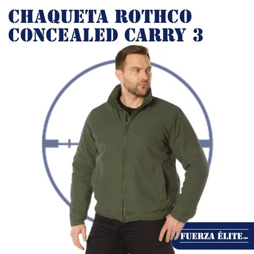 CHAQUETA ROTHCO CONCEALED CARRY 3 SEASON OLIVE DRAB REF 53385