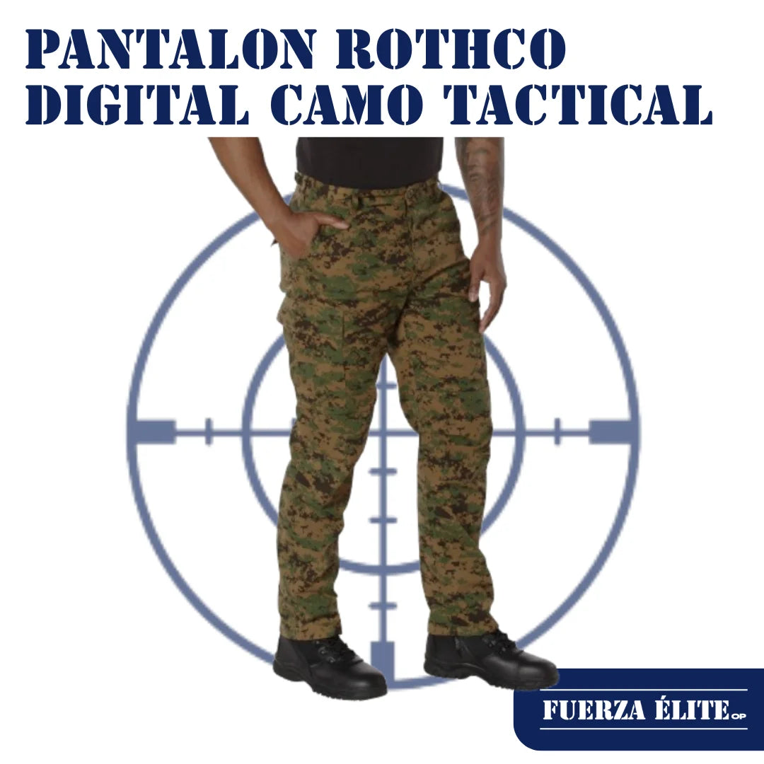 PANTALON ROTHCO DIGITAL CAMO TACTICAL BDU WOODLAND DIGITAL CAMO REF 8675