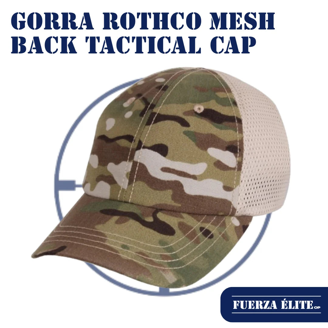 GORRA ROTHCO MESH BACK TACTICAL CAP-MULTICAM/KHAKI 99554