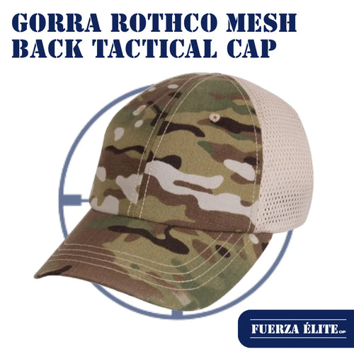 GORRA ROTHCO MESH BACK TACTICAL CAP-MULTICAM/KHAKI 99554