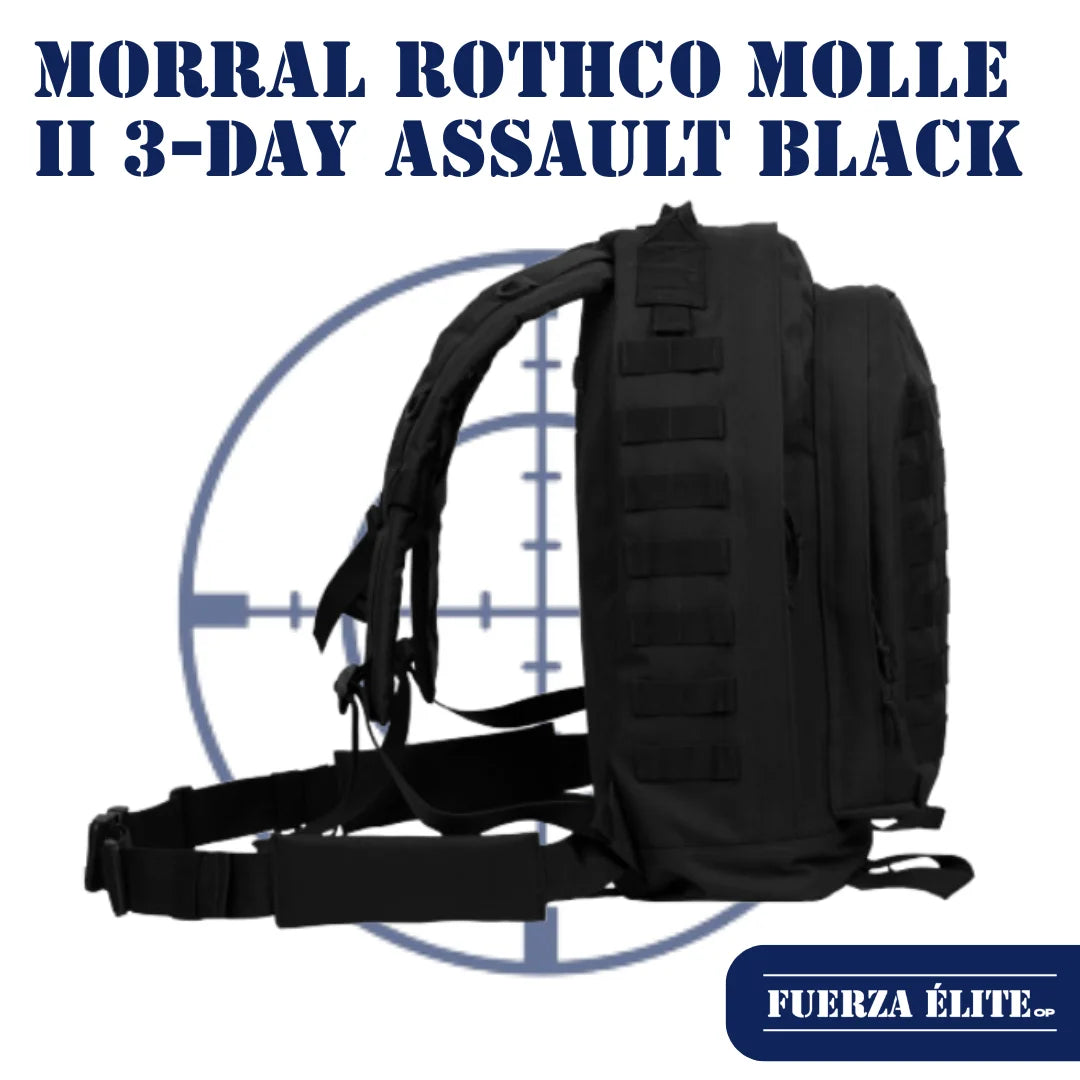 MORRAL ROTHCO MOLLE II 3-DAY ASSAULT BLACK REF 40139