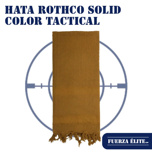 HATA ROTHCO SOLID COLOR TACTICAL DESERT KEFFIYEH COYOTE BROWN REF 8637